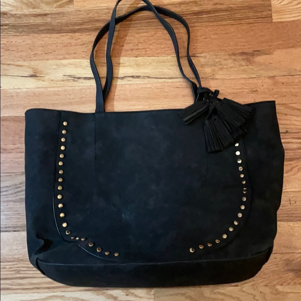 Suede tote